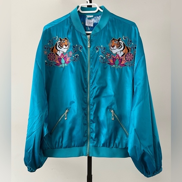 Disney Blue Bomber Jacket with Tiger Embroidery - Picture 1 of 8